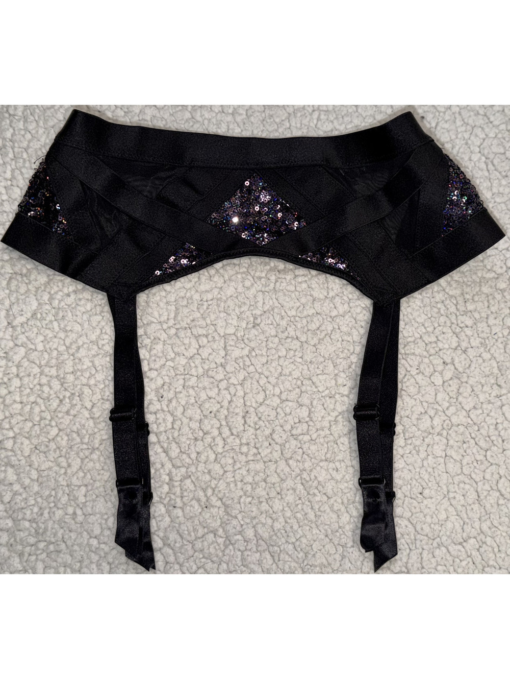 Victoria's Secret sequined Garter Belt & Thong